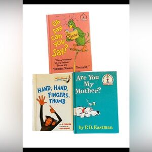 3 Dr. Seuss Books hardback